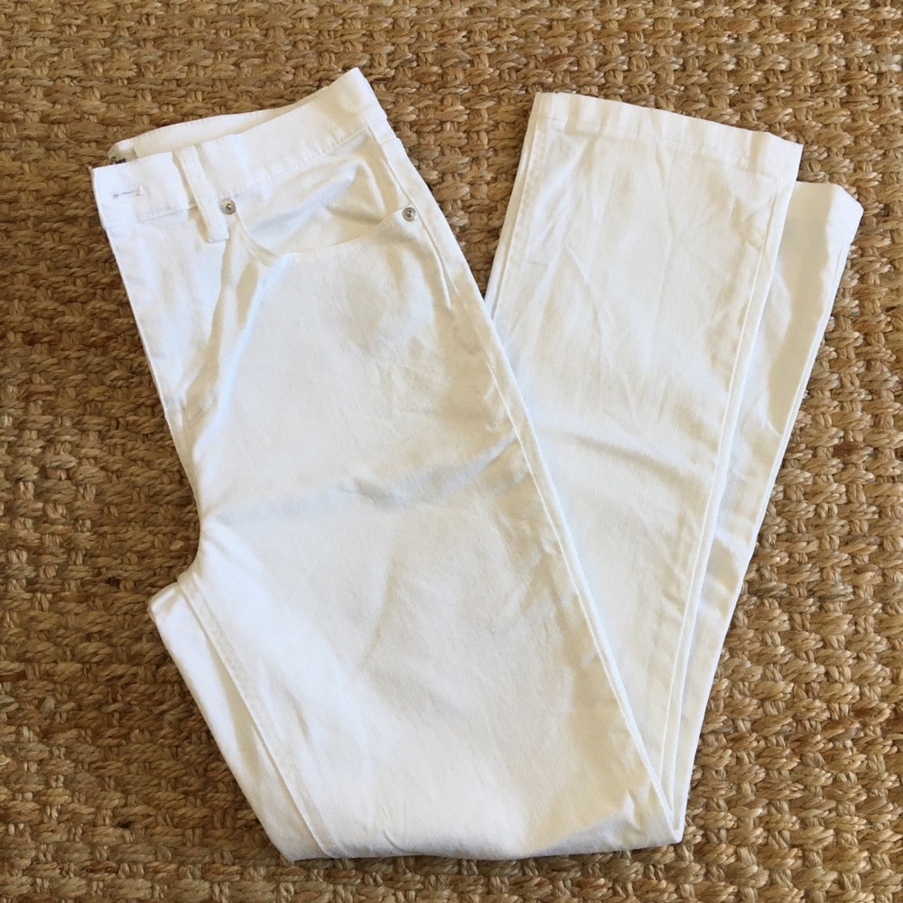 J. Crew White Billy Demi Boot Crop Jean | 29T
